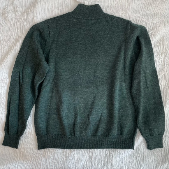Vintage Dark Green Wool Charter Club Turtleneck Sweater - Picture 3 of 6